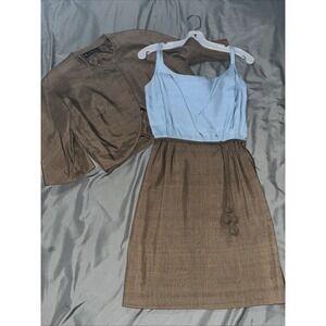 Vintage Henri Mendel New York Dress & Matching Jacket See Pics For Sizing